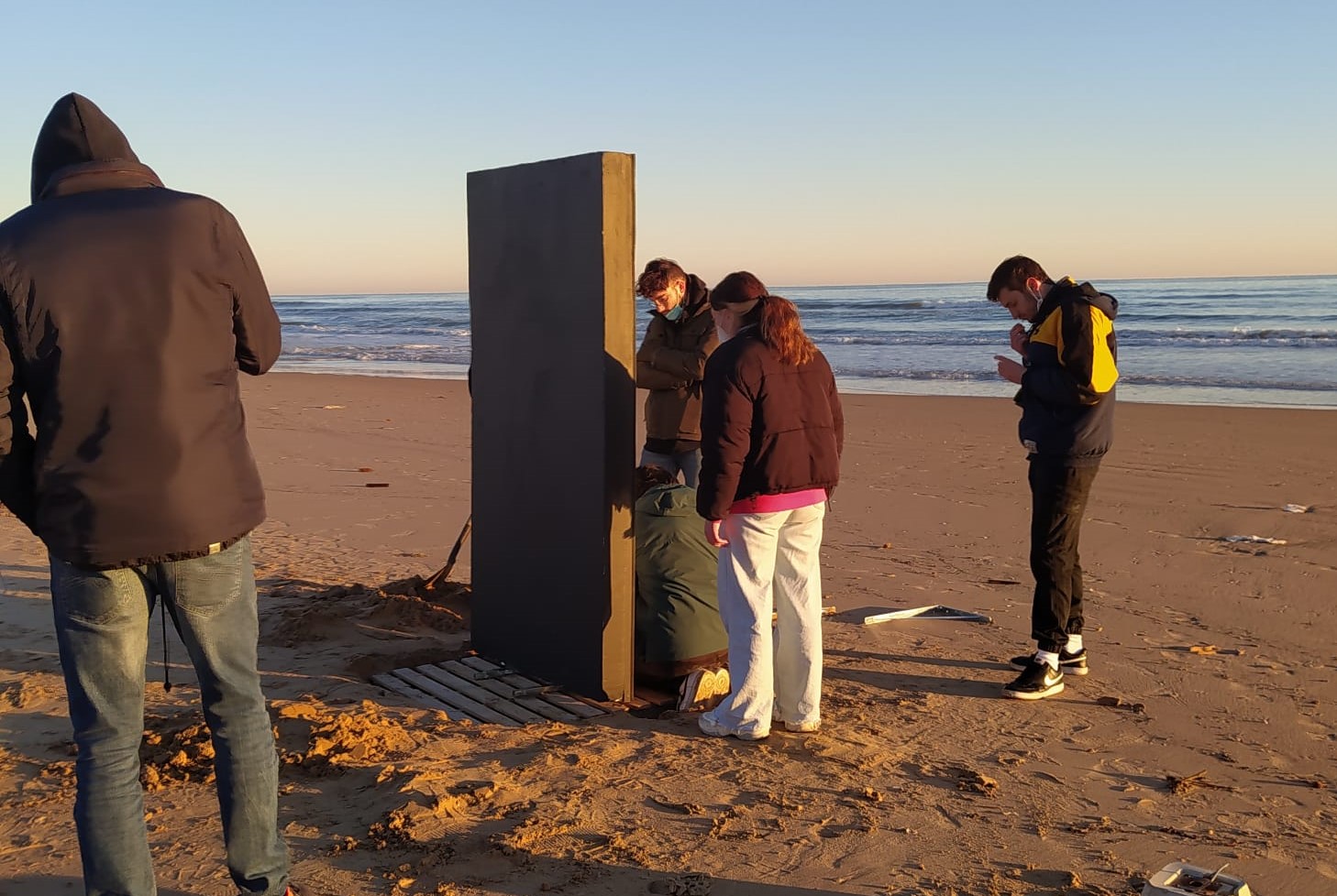 Rodaje en la playa