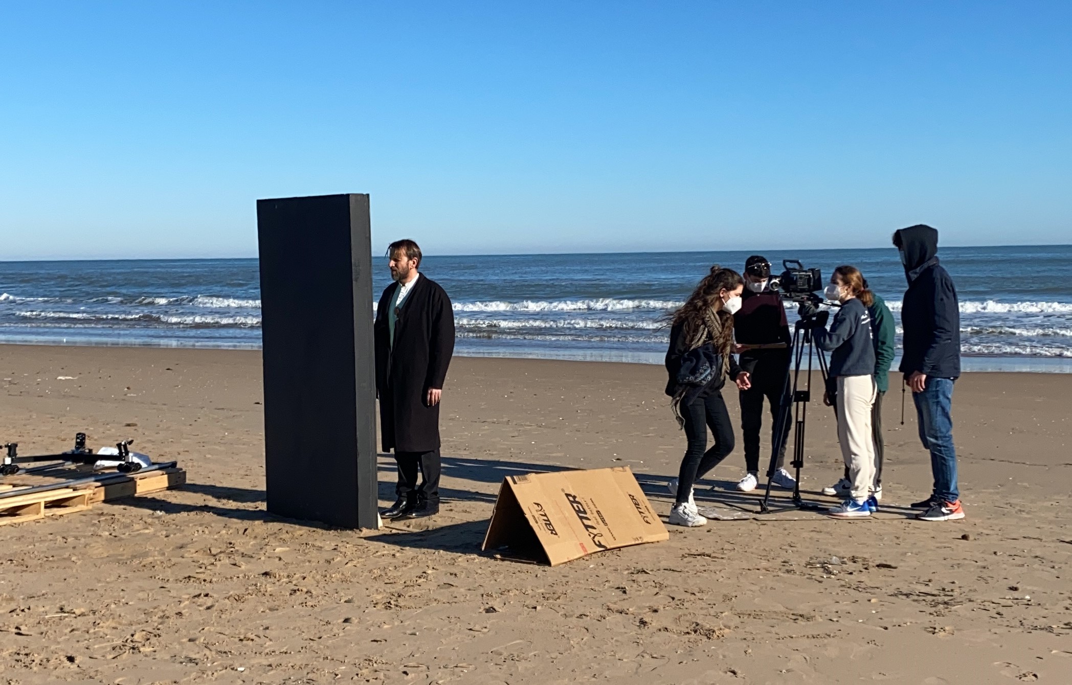 Rodaje en la playa