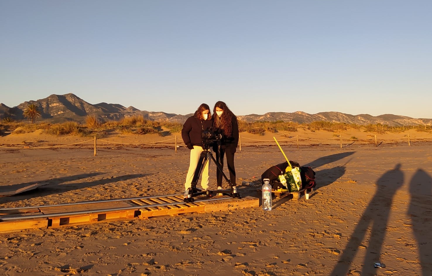 Rodaje en la playa